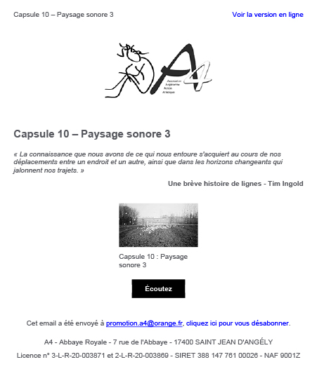 Capsule 10 : Paysage sonore 3