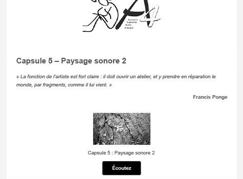 Capsule 5 : Paysage sonore 2