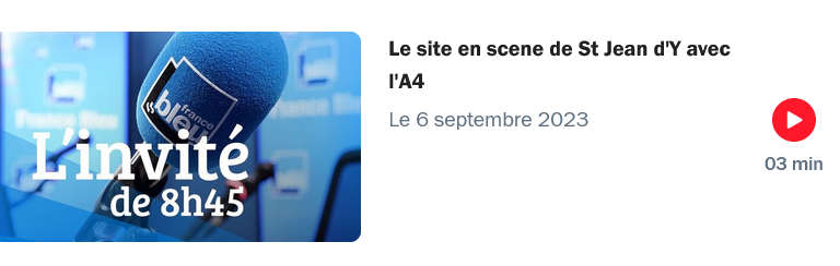 L’A4 était l’invité de France Bleue La Rochelle ce 6 septembre