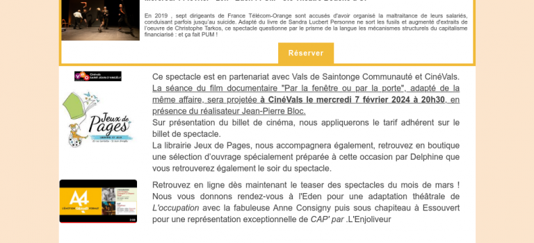 Newsletter Février 2024