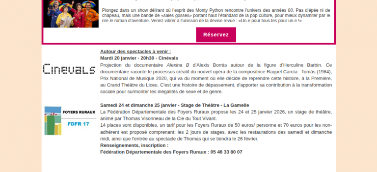 Newsletter Janvier 2026 #1