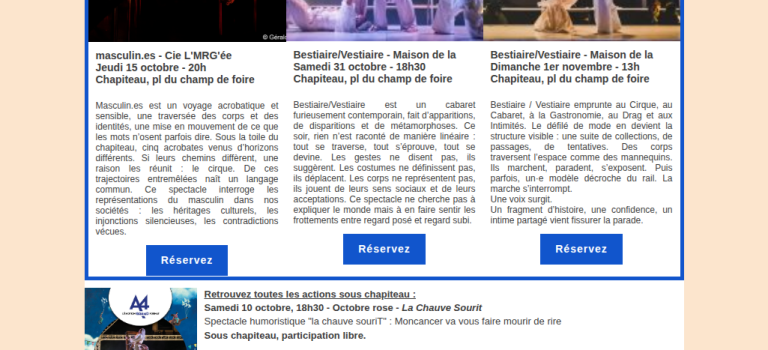 Newsletter Octobre 2026